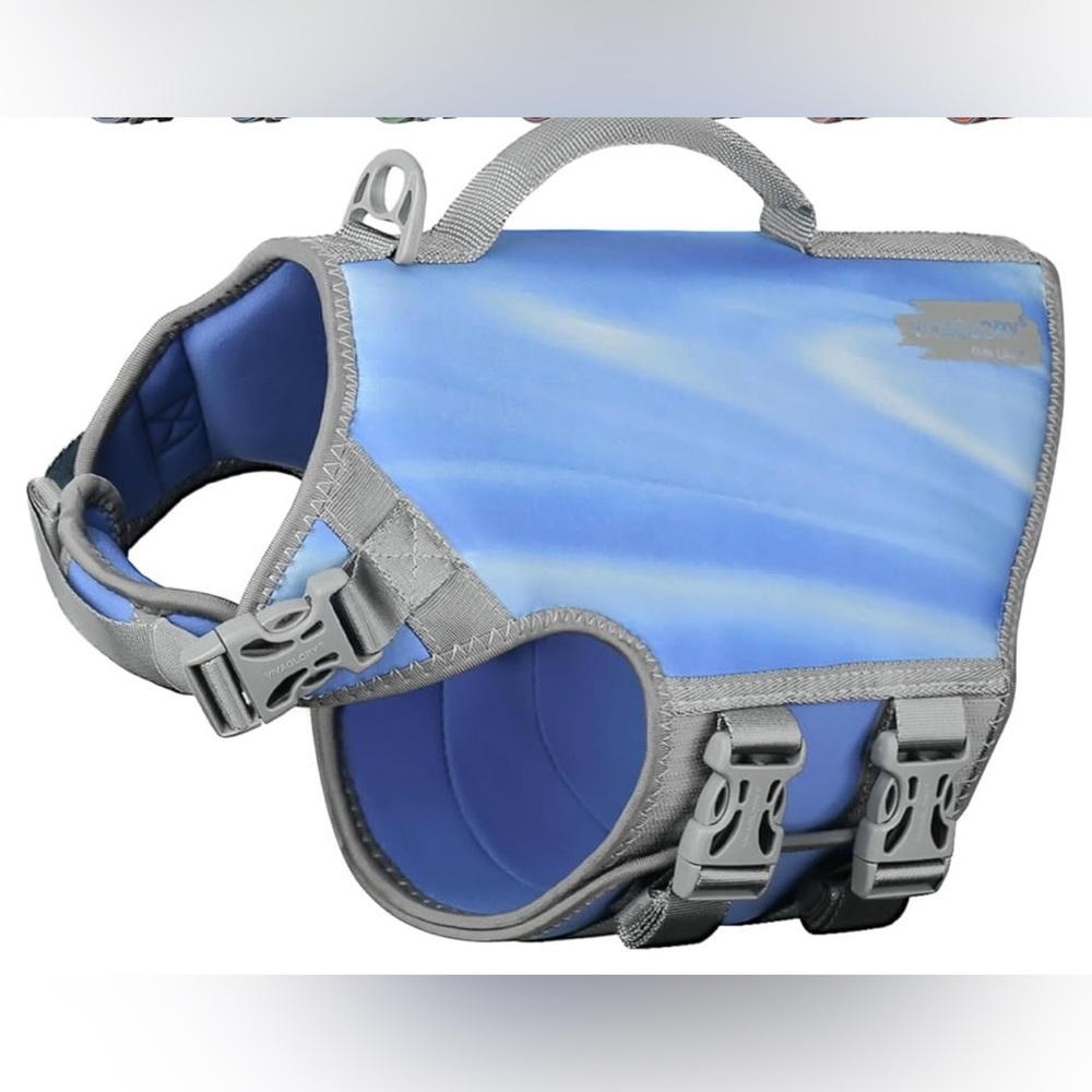 NEW/SEALED VIVAGLORY Neoprene Dog Life Jacket with Handle - Medium